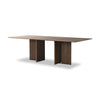 Leo Dining Table Rustic Grey Veneer Angled View 231848-002