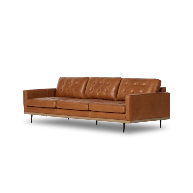 Lexi Sofa Sonoma Butterscotch 99" Angled View 237245-001