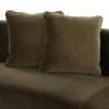 Four Hands Liam Sectional Single Right Arm Facing Piece Angled View Performance Fabric Pillows