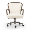 Four Hands Lilo Desk Chair Durham Cream Front Facing View