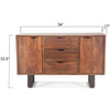 Home Trends & Design Loft 54" Sideboard Walnut Dimensions