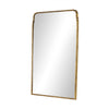 Loire Grand Floor Mirror Antiqued Gold Leaf Angled View 234804-001