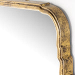 Loire Mirror Antiqued Gold Leaf Curved Frame 233859-001