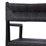 Lomas Outdoor Dining Armchair Vintage Coal Woven Backrest 237629-003