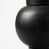 Lora Drink Table Black Rounded Acacia Wood Base Co.House Designs