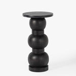 Lora Drink Table Black Angled View Co.House Designs