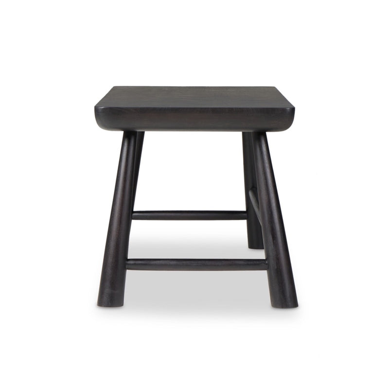 Lorik Desk Worn Black Acacia Side View 239019-002