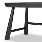 Lorik Desk Worn Black Acacia Angled and Tapered Legs 239019-002