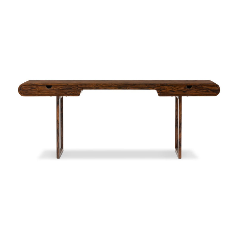 Four Hands Luana Desk Natural Morado Veneer Front facing View