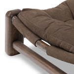 Lucio Chair Nubuck Cigar Dark Walnut Legs 242116-001