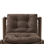 Four Hands Lucio Chair Nubuck Cigar Top Grain Leather Tufted Seating