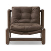 Lucio Chair Nubuck Cigar Front Facing View 242116-001