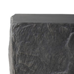 Lucius End Table Black Concrete Textured Sides 240098-001