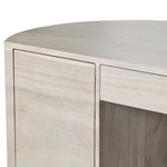 Four Hands Lunas Executive Desk Bleached Guanacaste Cabinets