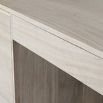 Lunas Executive Desk Bleached Guanacaste Drawer Detail Four Hands