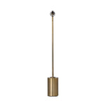 Four Hands Luther Floor Lamp Aged Brass Iron Side View