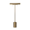 Luther Floor Lamp Aged Brass Iron Front Facing View Four Hands