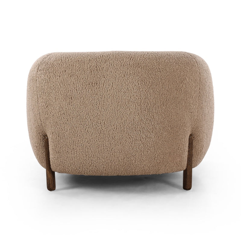 Lyla Chair Sheepskin Camel Back View Four Hands