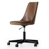 Lyka Desk Chair Sonoma Chestnut Angled View 231804-001