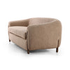 Lyla Sofa Sheepskin Camel Side Angled View Four Hands