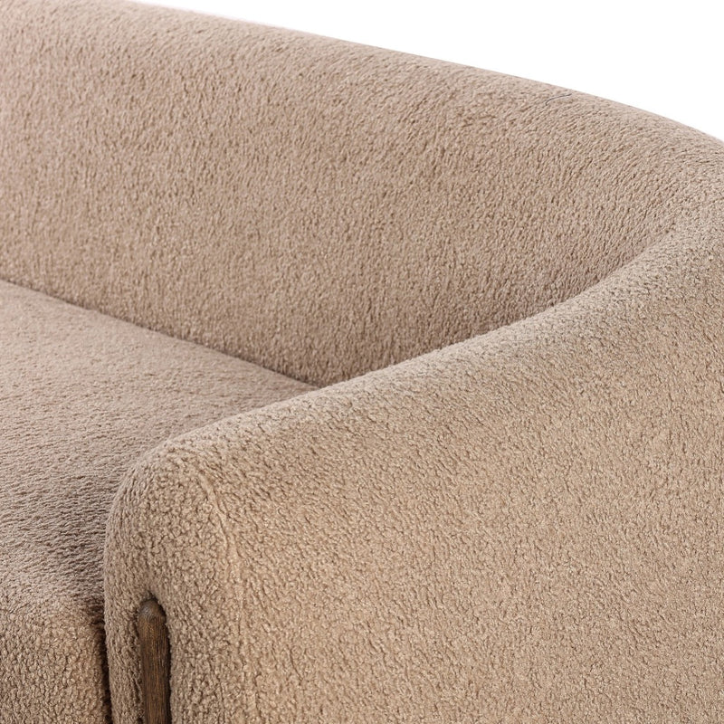 Lyla Sofa Sheepskin Camel Back Cushion Detail 226555-012