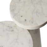 Mabel Nesting End Tables Veined White Marble Tabletop View 246642-001