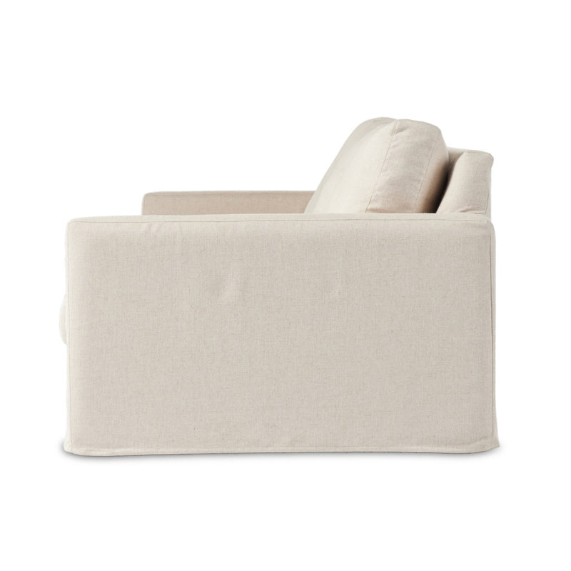 Four Hands Maddox 2-Piece Sectional Evere Creme Side View