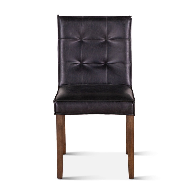 Madison Dining Chair Black Leather Front Facing View G201-257-943-80