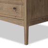 Four Hands Maggie 6 Drawer Dresser Aged Smoked Oak Resawn Legs Four Hands