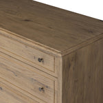 Maggie 6 Drawer Dresser Aged Smoked Oak Resawn Oak Corner Four Hands