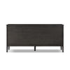 Maggie 6 Drawer Dresser Smoked Black Oak Veneer Back View 246648-002