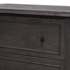 Four Hands Maggie Nightstand Smoked Black Oak Veneer Handles