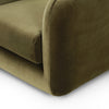 Malakai Swivel Chair Surrey Olive Base Detail Four Hands