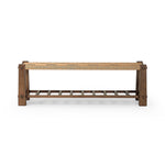 Malin Accent Bench Natural Paper Cord Side View Four Hands