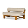 Malta Outdoor Sofa Faye Sand Angled View Four Hands