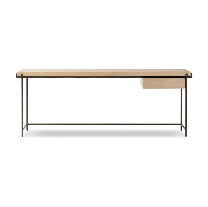 Manuel Desk Bleached Oak Veneer Front Facing View 242276-001