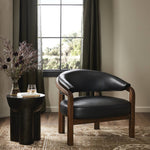 Marci Chair Carson Black Staged View in Living Room 240666-002