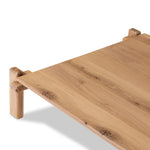 Marcia Square Coffee Table Natural Reclaimed French Oak Graining Tabletop 242147-001