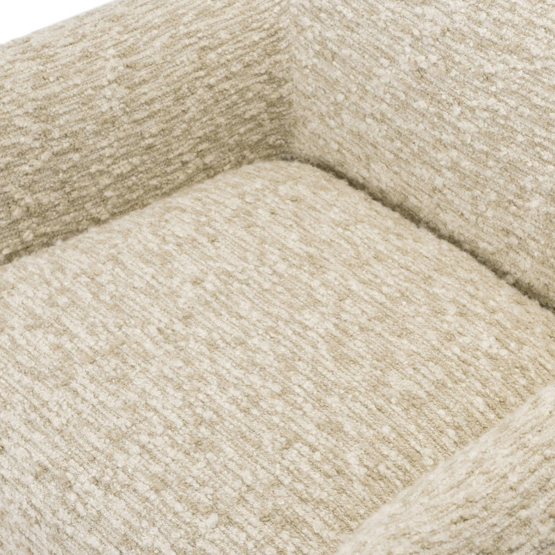 Margot Swivel Chair Solema Cream Plush Seating 240670-001