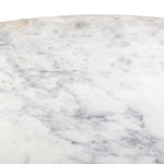 Mariah Round Dining Table White Marble Detail 234754-003