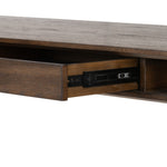 Markia Desk Aged Oak Veneer Open Drawers 233749-001