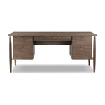 Markia Executive Desk Aged Oak Veneer Front Facing View 236894-001