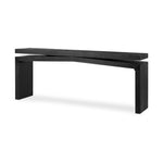 Matthes Large Console Table Aged Black Pine Angled View 243556-003