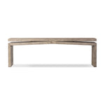 Four Hands Matthes Large Console Table Weathered Wheat Front Facing View