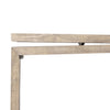 Matthes Large Console Table Weathered Wheat Side View 243556-002