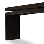 Matthes Oak Console Table Smoked Black Veneer Leg View 107936-011