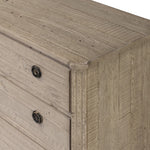 Matthew Chest Weathered Blonde Pine Top Corner Detail 229770-002