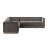 Maxx 3-Piece Velvet Sectional Sapphire Birch Side View 236166-002
