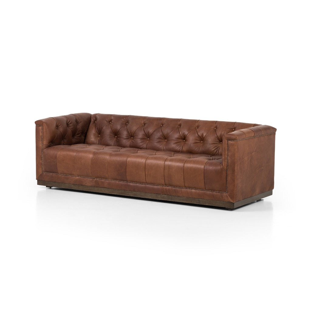 Maxx 86" Sofa Heirloom Sienna Angled View Four Hands