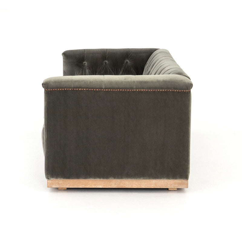 Maxx Sofa Sapphire Birch Side View Four Hands